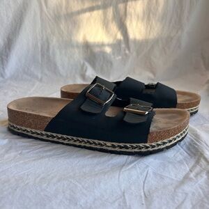CL by Laundry black sandals for women size 10.5​​